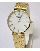 Longines Elegance La Grande White Golden Watch