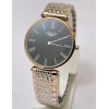 Longines Elegance La Grande Black Dual Tone Watch