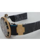 Ulysse Nardin Marine Diver Rose Gold Swiss ETA 7750 Valjoux Automatic Movement Watch