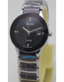 Rado Jublie DaiStar Ladies Black Dial Steel Quartz Watch