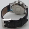 Mont Blanc Time Walker Black Leather Strap Watch