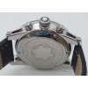 Mont Blanc Time Walker Black Leather Strap Watch