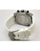 Audemars Piguet Diver Chronograph White Rubber Strap Watch