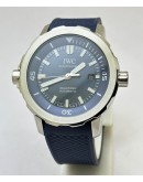 I W C Aquatimer Blue Rubber Strap Swiss Automatic Watch