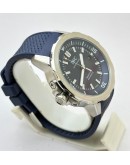 I W C Aquatimer Blue Rubber Strap Swiss Automatic Watch