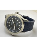 I W C Aquatimer Blue Rubber Strap Swiss Automatic Watch