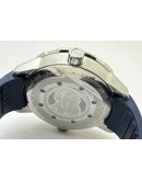 I W C Aquatimer Blue Rubber Strap Swiss Automatic Watch