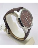 Omega De-Ville Brown Leather Strap Watch
