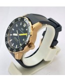 I W C Aquatimer 2000 Rose Gold Black Rubber Strap Swiss Automatic Watch