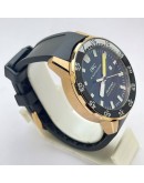 I W C Aquatimer 2000 Rose Gold Black Rubber Strap Swiss Automatic Watch