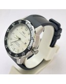 I W C Aquatimer 2000 White Dial Black Rubber Strap Swiss Automatic Watch