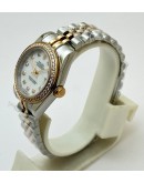 Rolex Datejust White Diamond Bezel Mother Of Pearl Dual Tone Swiss Automatic Ladies Watch