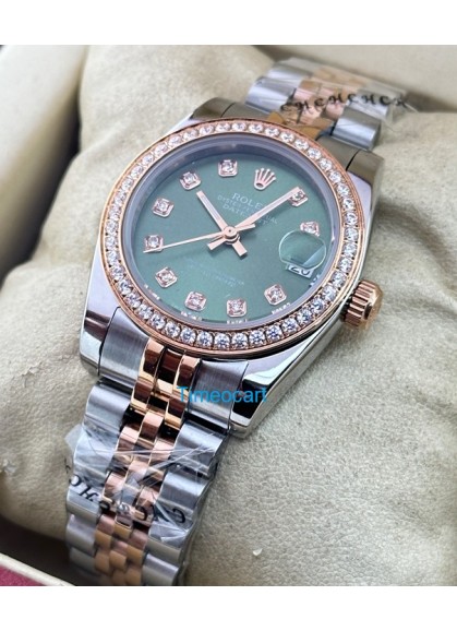 Rolex Datejust Diamond Bezel White Mother Of Pearl Swiss Automatic Ladies Watch