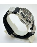 Ulysse Nardin Marine Diver Steel Black Rubber Strap Swiss Automatic Watch