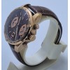 Tag Heuer Grand Carrera Calibre 17 Rose Gold Leather Strap Watch