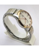 Omega De-Ville White Dual Tone Bracelet Swiss Automatic Watch