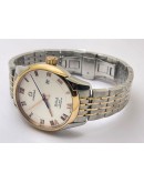 Omega De-Ville White Dual Tone Bracelet Swiss Automatic Watch