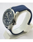 Omega Seamaster 50th Anniversary Steel Blue Rubber Strap Swiss Automatic Watch