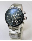  TAG HEUER CARRERA CALIBRE 16 DAY DATE CHRONOGRAPH WATCH