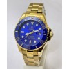 Rolex Submariner Blue Full Gold Swiss Automatic Watch