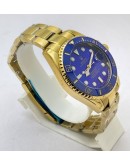 Rolex Submariner Blue Full Gold Swiss Automatic Watch