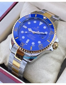 Rolex Submariner Blue Dual Tone Swiss Automatic Watch