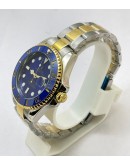 Rolex Submariner Blue Dual Tone Swiss Automatic Watch
