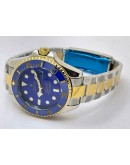 Rolex Submariner Blue Dual Tone Swiss Automatic Watch