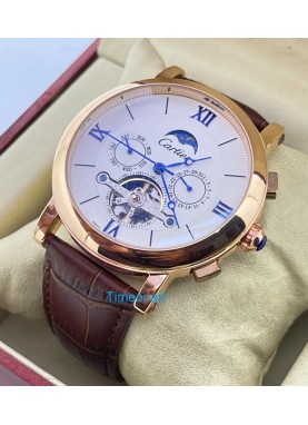 Cartier Skeleton Moon Phase Swiss Automatic Watch