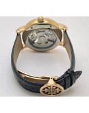 PATEK PHILIPPE SKELETON TWO TIME ZONE SM PHASE 2 SWISS AUTOMATIC WATCH