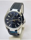 OMEGA SEAMASTER AQUA TERRA BLACK RUBBER STRAP SWISS AUTOMATIC WATCH