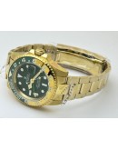 Rolex GMT Master II Golden Green Swiss ETA 3285 Valjoux Movement Watch