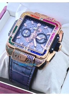 Hublot Square Bang Unico Rainbow Watch