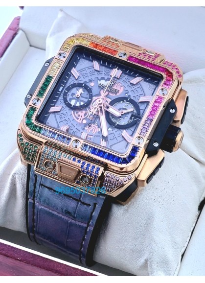 Hublot Square Bang Unico Rainbow Watch