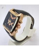 TAG HEUER MONACO V4 ROSE GOLD BLACK LIMITED EDITION WATCH