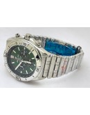 Breitling Chronomat B01 42 Green Steel Watch