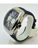 Franck Muller Vanguard Yachting Chronograph Blue Strap Watch