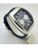 Franck Muller Vanguard Yachting Chronograph Blue Strap Watch
