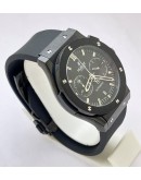 Hublot Classic Fusion Chronograph Full Black Rubber Strap Watch