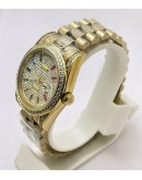 Rolex Day-Date Diamond Rose Gold Swiss ETA 7750 Valjoux Automatic Movement Watch