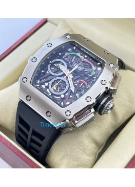 Richard Mille Mclaren F1 Black Rubber Strap Swiss Automatic Watch