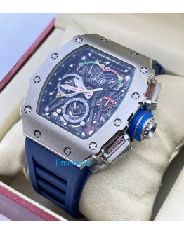 Richard Mille Mclaren F1 Blue Rubber Strap Swiss Automatic Watch