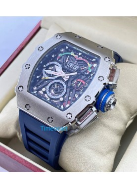 Richard Mille Mclaren F1 Blue Rubber Strap Swiss Automatic Watch
