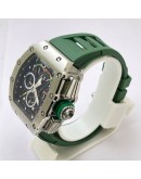 Richard Mille Mclaren F1 Green Rubber Strap Swiss Automatic Watch