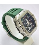 Richard Mille Mclaren F1 Green Rubber Strap Swiss Automatic Watch