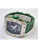 Richard Mille Mclaren F1 Green Rubber Strap Swiss Automatic Watch