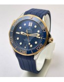 Omega Seamaster 50th Anniversary Blue Rubber Strap Swiss Automatic Watch