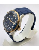 Omega Seamaster 50th Anniversary Blue Rubber Strap Swiss Automatic Watch