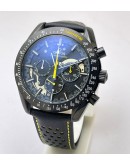 Omega Speedmaster Apollo 8 Black Leather Strap watch