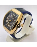 Franck Muller Vanguard Blue Leather Strap Swiss ETA Automatic Watch